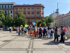 Prahou prošel pochod za světový mír