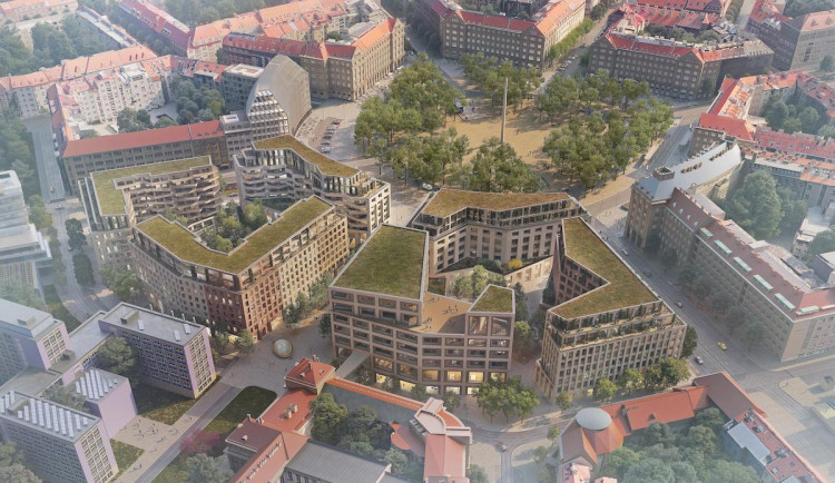 Návrh týmu Pavel Hnilička Architects+Planners (ČR) + Baumschlager Eberle Architects (A)