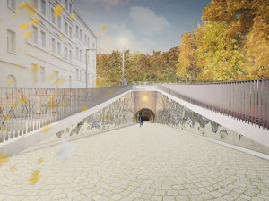 Vyústění tunelu na Žižkově budou zdobit světelné prvky se zrcadly