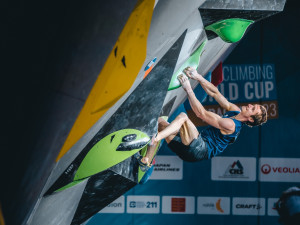 Lezec Ondra získal stříbro v pražském závodě Světového poháru v boulderingu