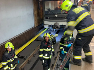 Mladá nevidomá žena spadla do kolejiště metra i se svým vodicím psem