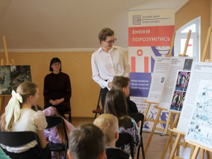 Výstava českých komiksů pro děti, která se v Kyjevě konala v květnu.