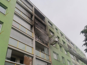 Při požáru bytu v Praze uhořeli dva psi. Dva lidé skončili v péči záchranářů