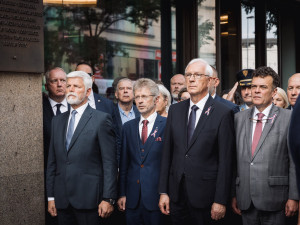 K výročí okupace promluvil před rozhlasem primátor Svoboda, prezident Pavel i premiér Fiala