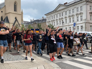 VIDEO: Sparťané prošli Libercem, pochod se obešel bez komplikací