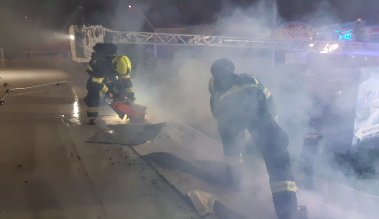 Požár na pražském Výstavišti způsobil škodu ve výši jeden a půl milionu