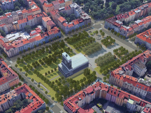 VIZUALIZACE: Rekonstrukce náměstí Jiřího z Poděbrad bude stát 395 milionů