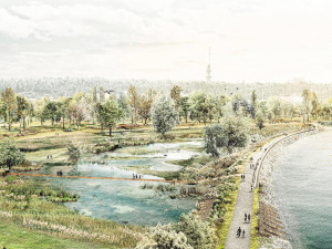 VIZUALIZACE: Praha nakonec neobnoví slepé rameno Vltavy na Rohanském ostrově