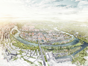 VIZUALIZACE: Praha nakonec neobnoví slepé rameno Vltavy na Rohanském ostrově