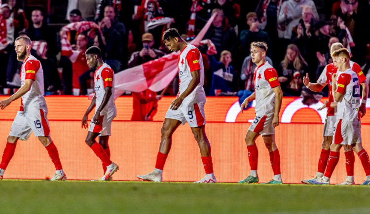 Slavia se dobře naladila na zápas s AS Řím. Porazila Slovácko 2:0