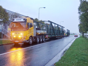 Část bývalé smíchovské lávky přemostí Jizeru v Mladé Boleslavi