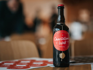 Charitativní ležák z Budvaru pomůže dobré věci. K dostání je na budějckých vánočních trzích