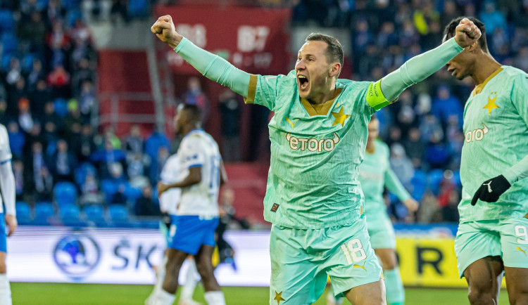 Fotbalisté pražské Slavie pokořili v posledním letošním zápase Baník