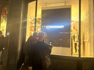 VIDEO: Aktivistům došla trpělivost s otravnou světelnou reklamou, zakryli ji dílem od umělkyně Toybox