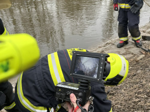 VIDEO: Pes vběhl do nory za nutrií, ven mu pomohli až hasiči