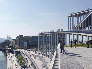 VIZUALIZACE: Architekti dopracovali studii Vltavské filharmonie, předají ji v únoru. Stavět se začne za tři roky