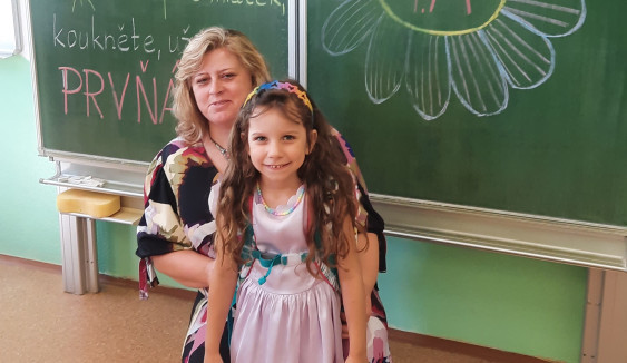 Petra s dcerou Violkou.