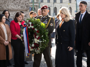 Slovenská prezidentka Čaputová uctila památku obětí střelby na Filozofické fakultě v Praze