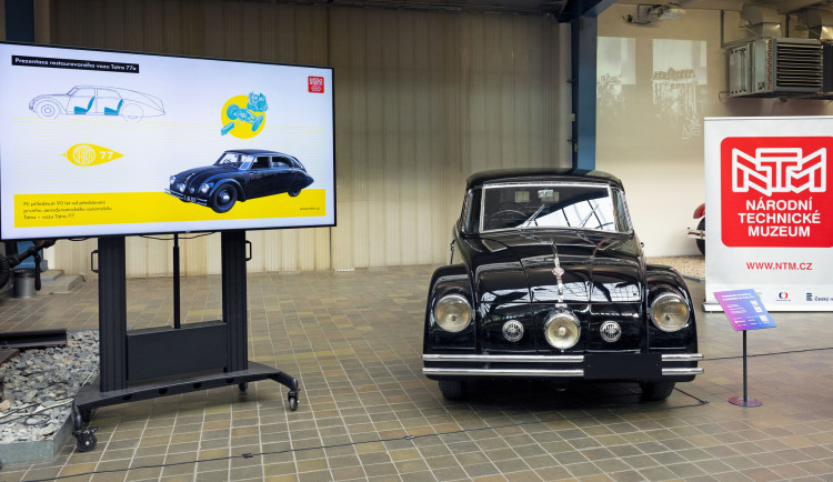 Legenda světového automobilismu. Národní technické muzeum představí restaurovaný vůz Tatra 77a z roku 1937
