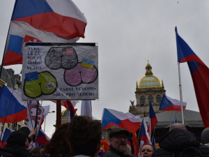 VIDEO: Na Václavském náměstí demonstrují lidé proti vládě. Sympatie jim vyjádřil i Miloš Zeman