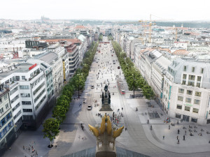 Rekonstrukce horní části Václavského náměstí v Praze začne v červnu, provoz metra neomezí