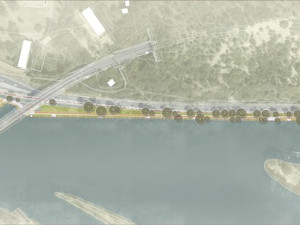 VIZUALIZACE: Podél Vltavy v Praze 8 vybudují cyklostezku a rekreační plochy, stavět se začne na podzim