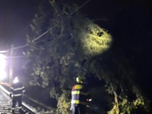 Mezi Prahou a Benešovem nejedou vlaky, jeden narazil do spadlého stromu