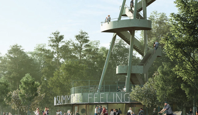 VIZUALIZACE: Podívejte se, jak bude vypadat rozhledna s restaurací v Malešickém parku