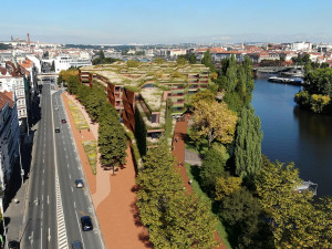 VIZUALIZACE: Na smíchovském břehu Vltavy postaví byty, zmizí sportoviště. Praha schválila změnu územního plánu