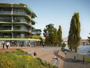 VIZUALIZACE: Na smíchovském břehu Vltavy postaví byty, zmizí sportoviště. Praha schválila změnu územního plánu