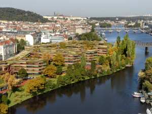 VIZUALIZACE: Na smíchovském břehu Vltavy postaví byty, zmizí sportoviště. Praha schválila změnu územního plánu