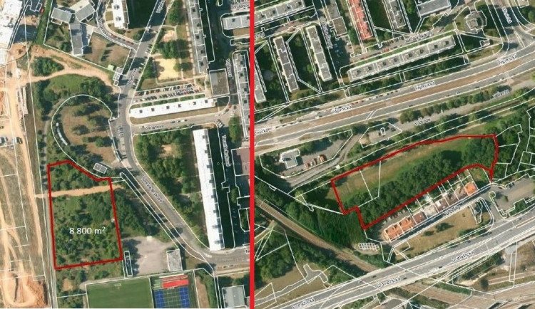 Obvod vybral dvě lokality, kde by mohlo stát koupaliště na Skvrňanech. Každá má své plusy, ale i mínusy