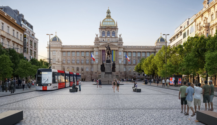ANKETA: Za tři roky se vrátí tramvaje do horní části Václavského náměstí. Primátor je skeptický, co na projekt říkáte vy?