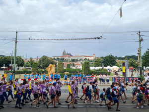 Na 15 tisíc sokolů prošlo Prahou při zahajovacím průvodu všesokolského sletu