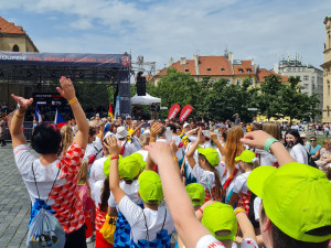 Na 15 tisíc sokolů prošlo Prahou při zahajovacím průvodu všesokolského sletu