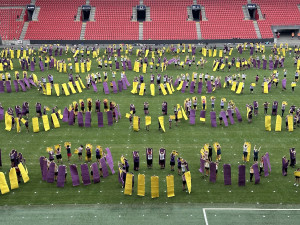FOTOGALERIE: Podívejte se, jak Sokolové nacvičují v Edenu hromadné skladby
