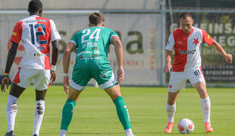 Fotbalisté Slavie porazili 3:0 Rapid Vídeň a na soustředění uspěli i podruhé.