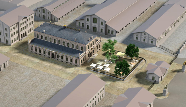 Vizualizace – Holešovická tržnice – budova Burzy