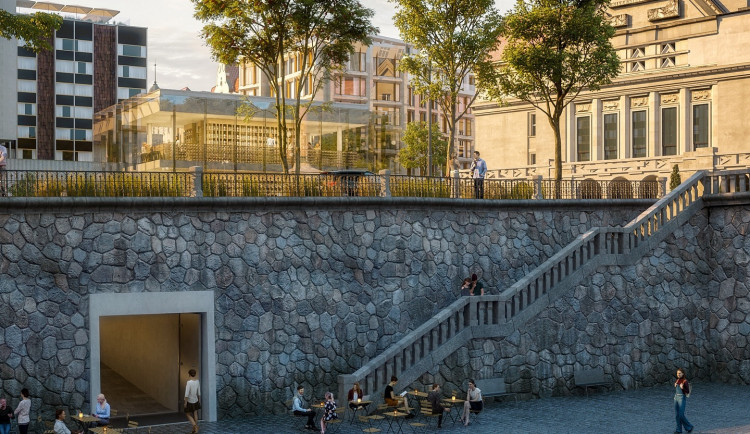 Náplavka Dvořákovo nábřeží