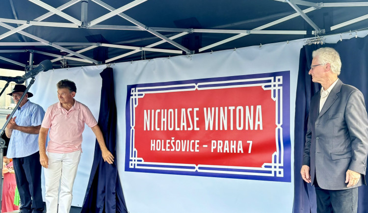 Slavnostní otevření ulice Nicholase Wintona