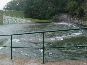 Výpusť hostivařské přehrady