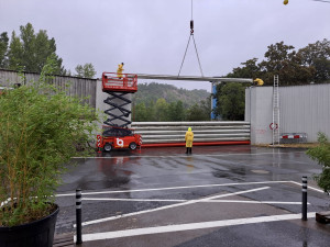 Protipovodňová hrazení v ulici Varhulíkové