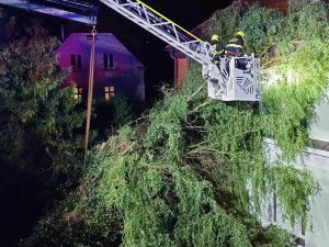 Noční zásah hasičů