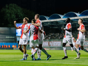 Slavia vyhrála 2:0 v Mladé Boleslavi a posunula se do čela fotbalové ligy