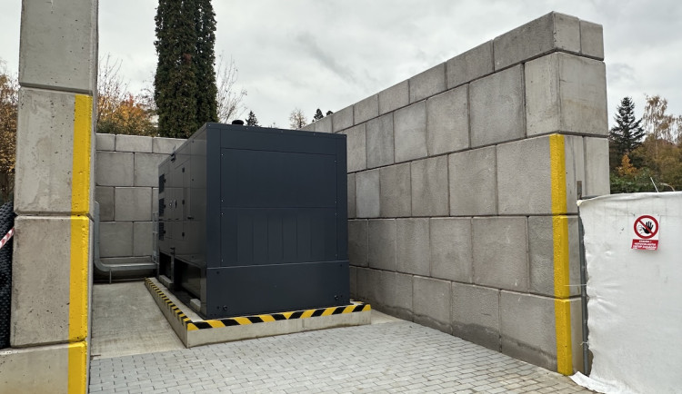 Generátor vodojemu na Brusce.