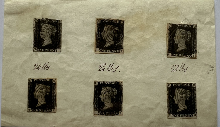 Zkusmé tisky první známky světa