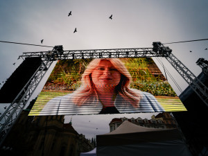 FOTOGALERIE: Podívejte se na atmosféru demonstrace Zůstaňme demokratickým srdcem Evropy Milionu chvilek