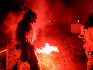 Výstaviště ovládla pekelná show. Dorazili krampusáci z Čech i Rakouska.