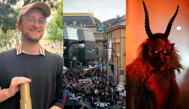 Neobyčejný kávový nadšenec, divoká Národní a děsiví krampusové