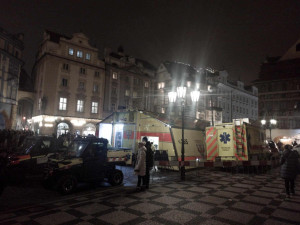 Oslavy příchodu Nového roku zatím v Praze probíhají klidně, hasiči řešili jen menší požáry